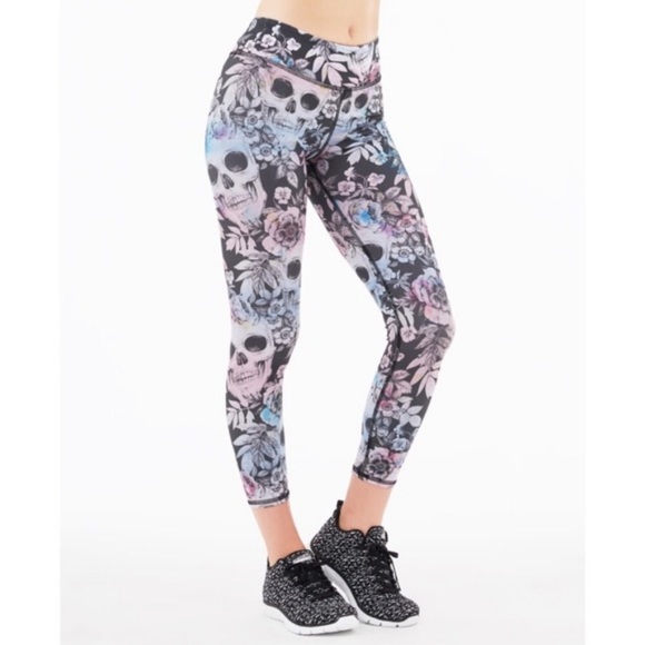 Evolution and Creation, Pants & Jumpsuits, Evolution And Creation Floral  Skull Leggings